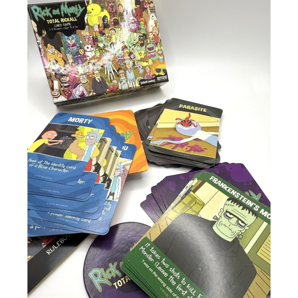 Rick‎ and Morty Total Rickall Card Game (Adult Swim) Open Box - Picture 6 of 7